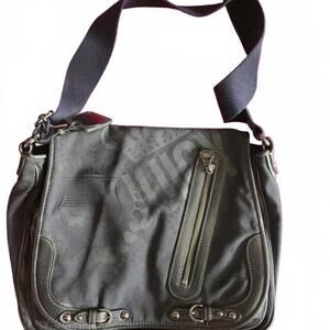 Juicy Couture Black Nylon Crossbody Bag with Adjustable Strap